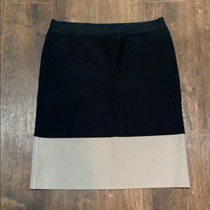 BCBG Black and Tan Skirt